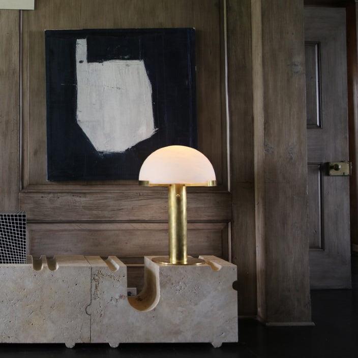 Elegance Alabaster Table Lamp-DWHOME