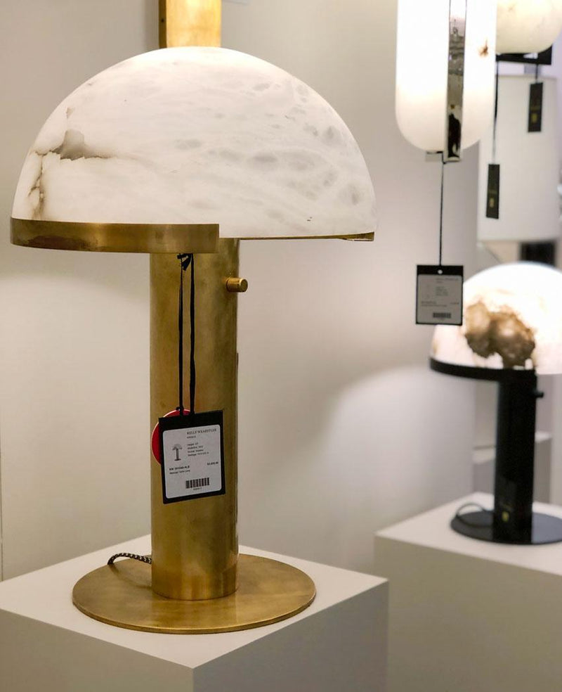 Elegance Alabaster Table Lamp-DWHOME