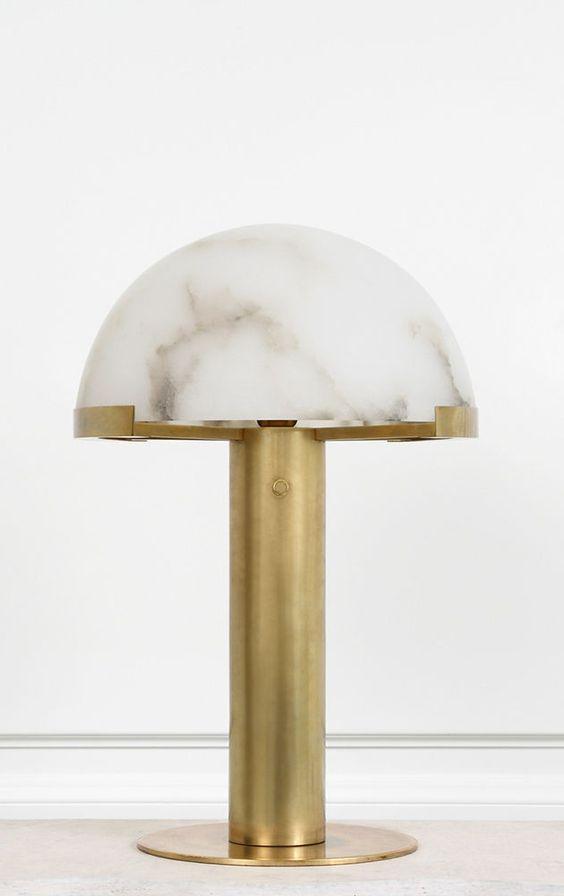 Elegance Alabaster Table Lamp-DWHOME