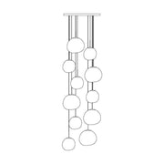 Multi Lava Round Pendant Lamp-DWHOME