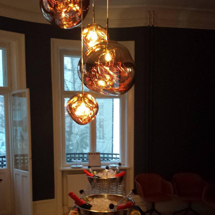 Multi Lava Round Pendant Lamp.