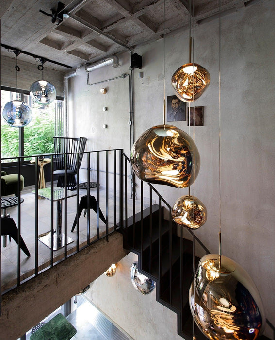 Multi Lava Round Pendant Lamp-DWHOME