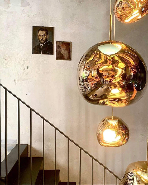 Multi Lava Round Pendant Lamp-DWHOME