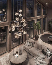 Multi Lava Round Pendant Lamp-DWHOME