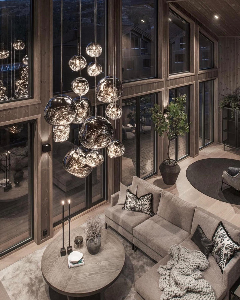Multi Lava Round Pendant Lamp-DWHOME