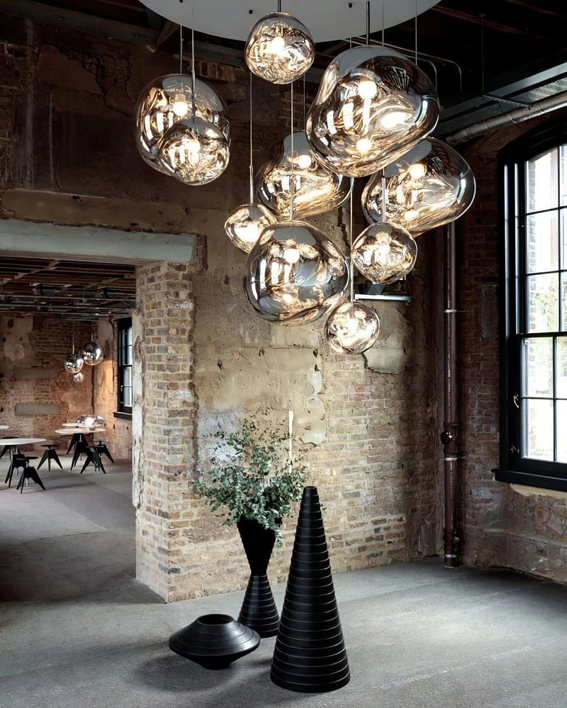 Multi Lava Round Pendant Lamp-DWHOME
