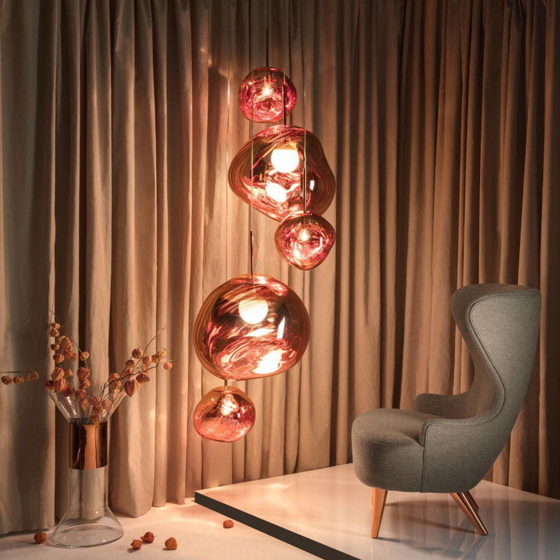 Multi Lava Round Pendant Lamp-DWHOME