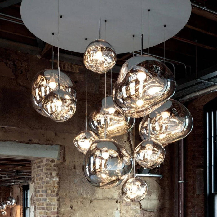 Multi Lava Round Pendant Lamp.