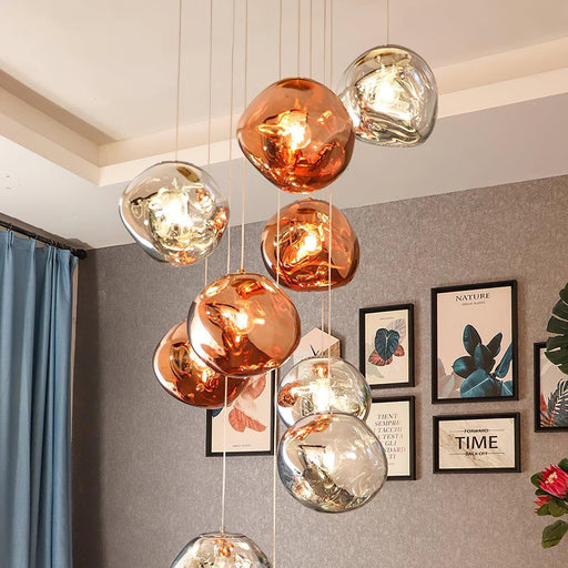 Multi Lava Round Pendant Lamp-DWHOME