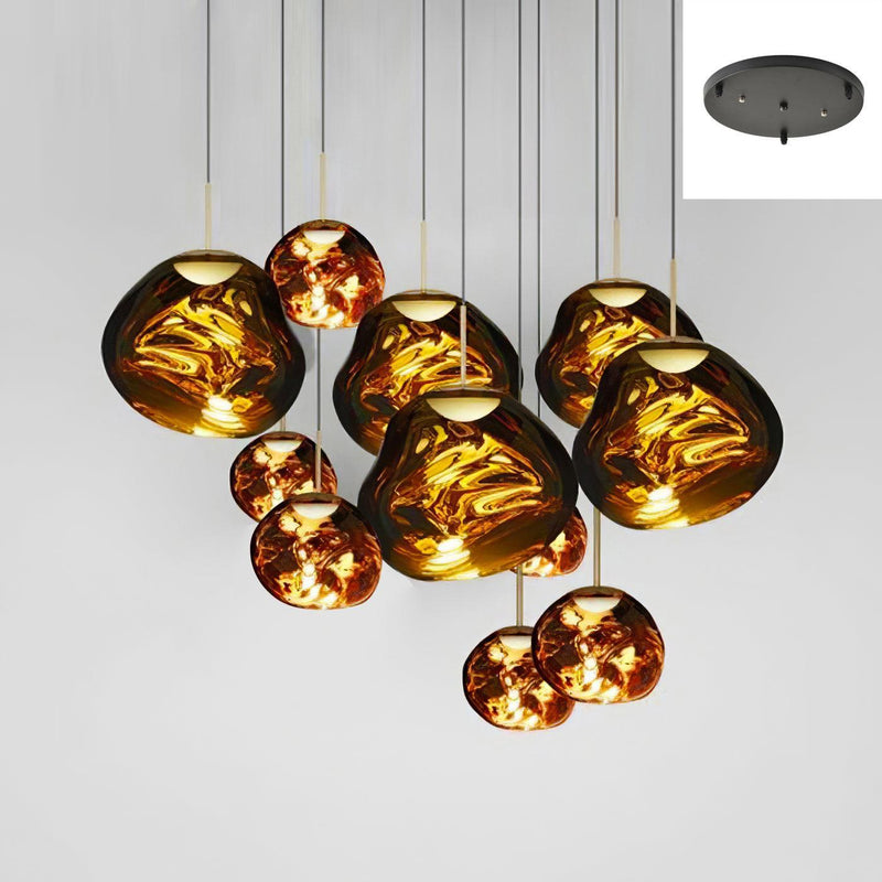 Multi Lava Round Pendant Lamp-DWHOME