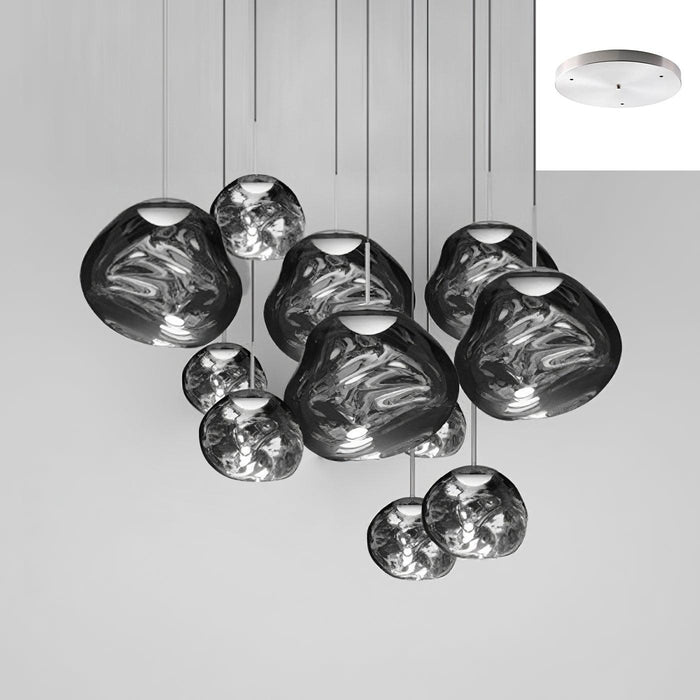 Multi Lava Round Pendant Lamp - Vakkerlight