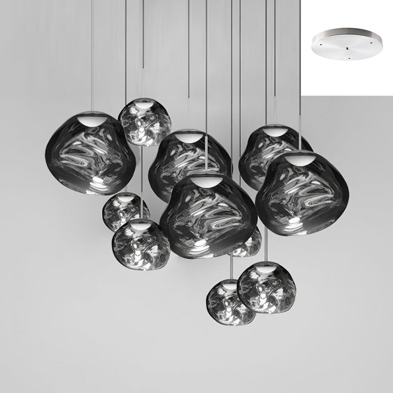 Multi Lava Round Pendant Lamp-DWHOME