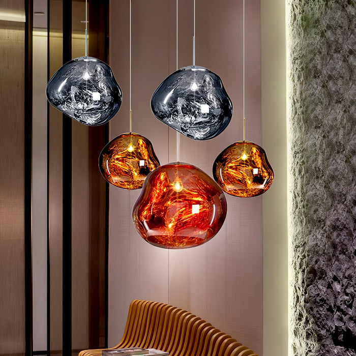 Multi Lava Round Pendant Lamp