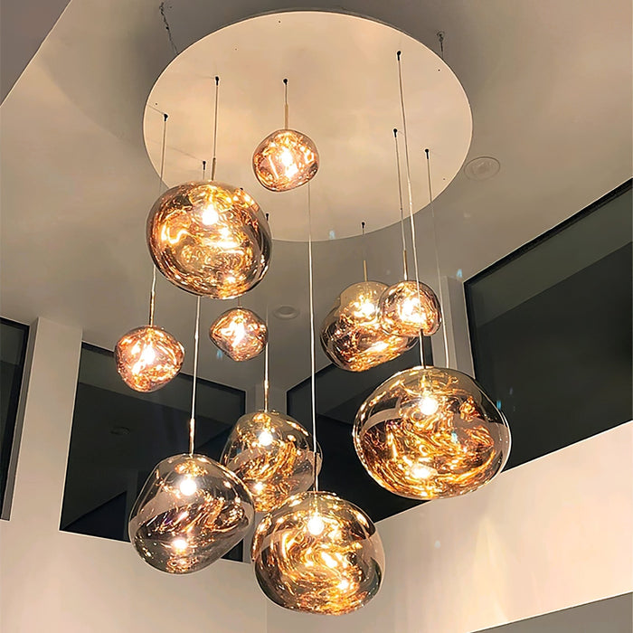 Multi Lava Round Pendant Lamp