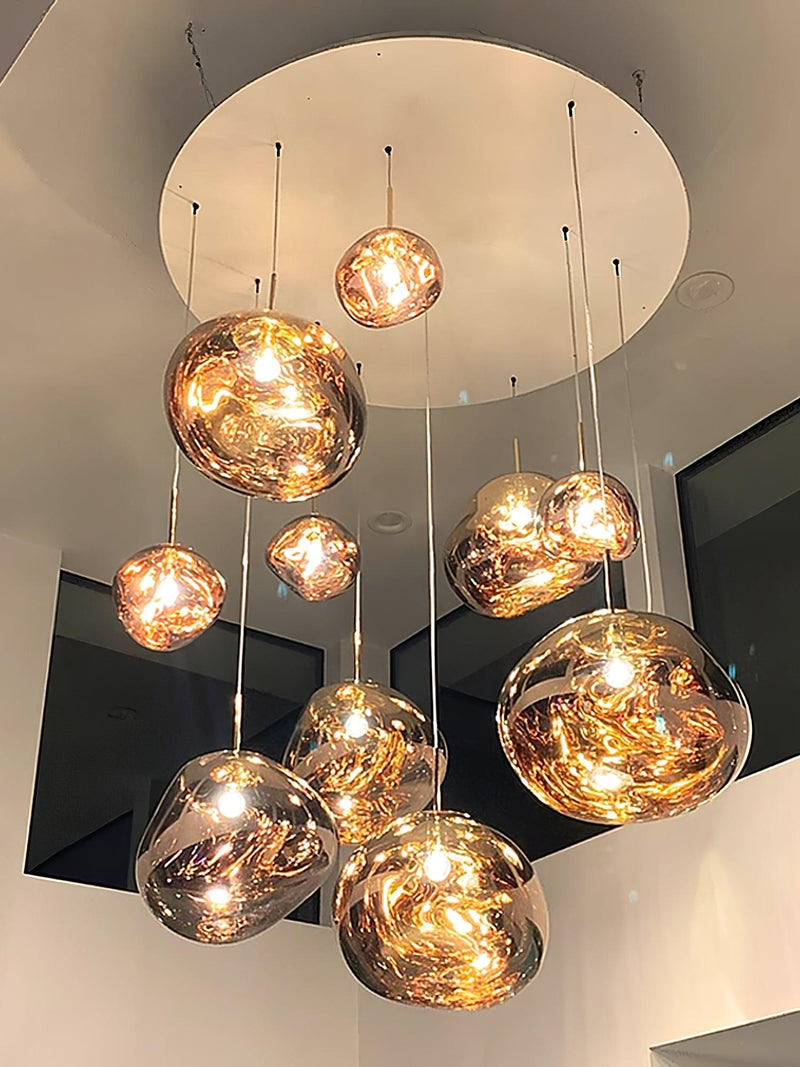 Multi Lava Round Pendant Lamp-DWHOME