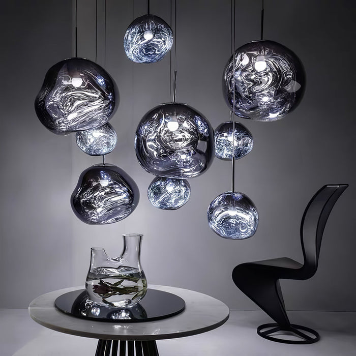 Multi Lava Round Pendant Lamp