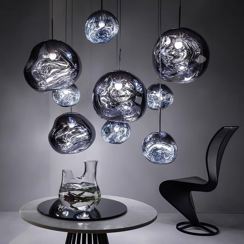 Multi Lava Round Pendant Lamp-DWHOME