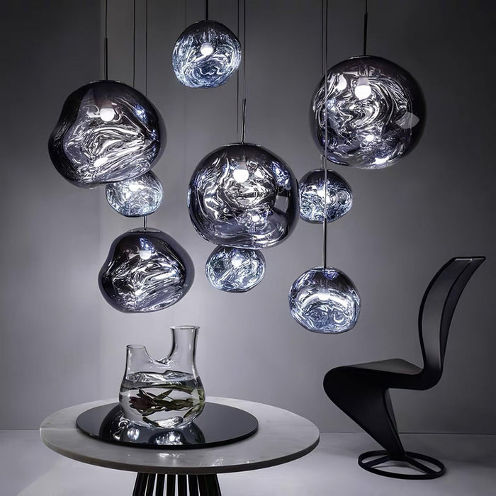 Multi Lava Round Pendant Lamp-DWHOME