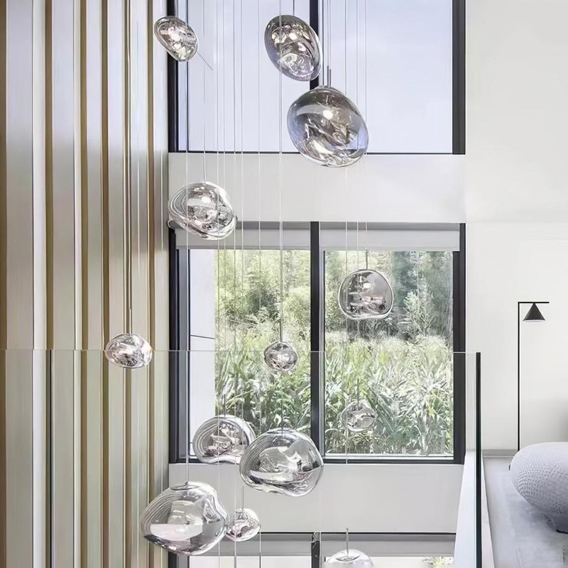 Multi Lava Round Pendant Lamp-DWHOME