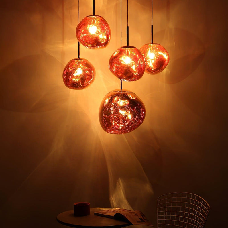 Multi Lava Round Pendant Lamp-DWHOME