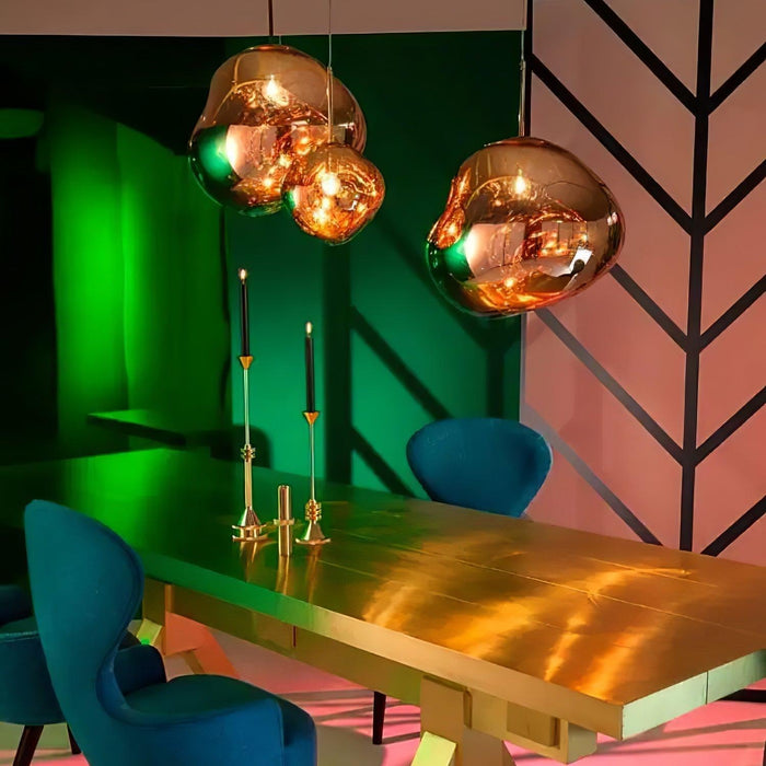 Multi Lava Round Pendant Lamp-DWHOME