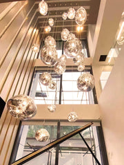 Multi Lava Round Pendant Lamp-DWHOME