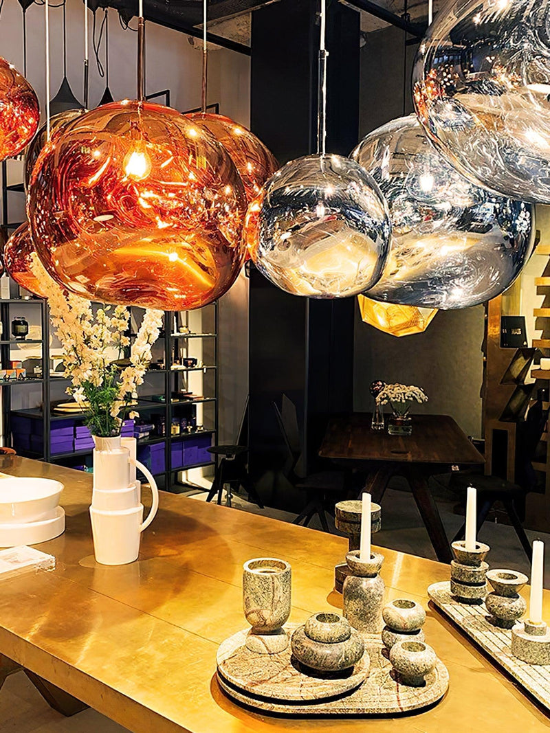 Multi Lava Round Pendant Lamp-DWHOME