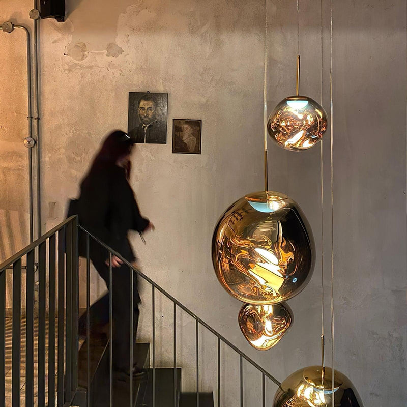 Multi Lava Round Pendant Lamp-DWHOME