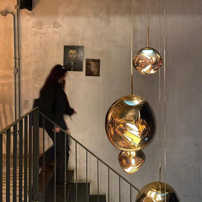 Multi Lava Round Pendant Lamp-DWHOME