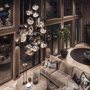 Multi Lava Round Pendant Lamp-DWHOME