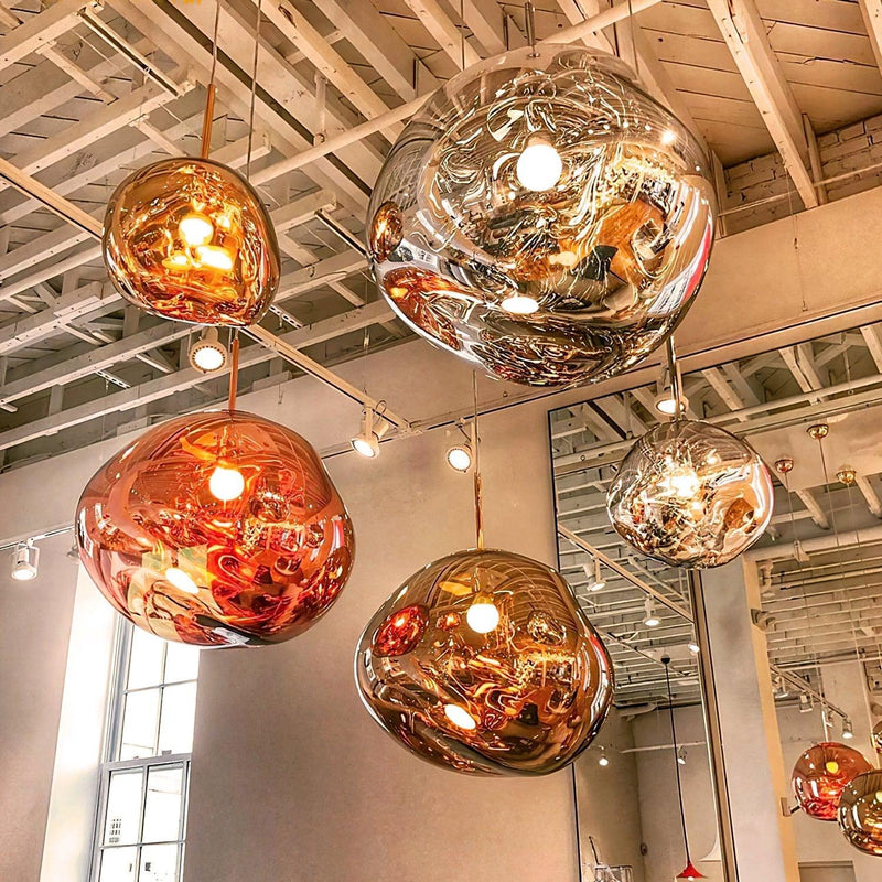 Multi Lava Round Pendant Lamp-DWHOME