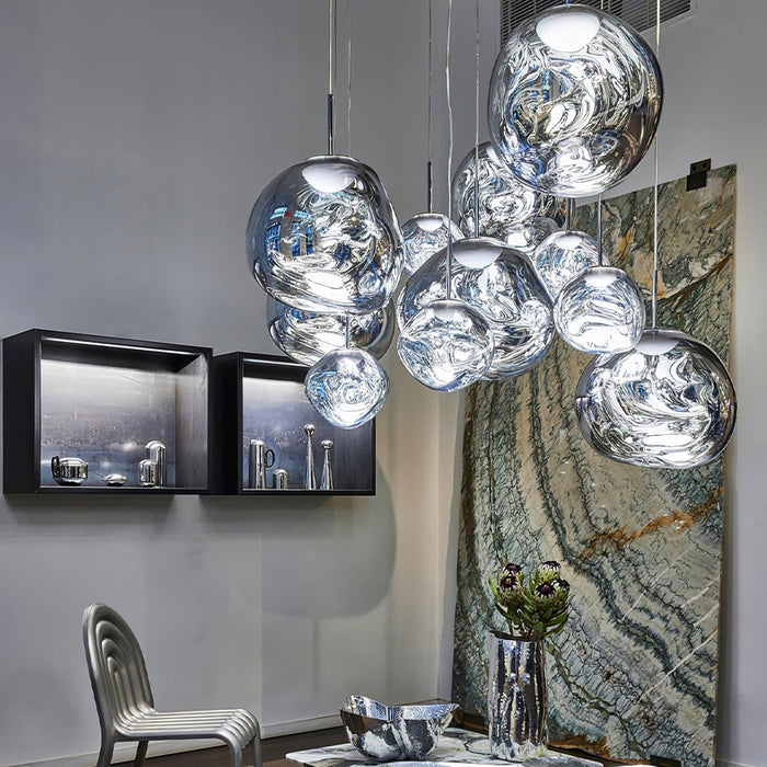 Multi Lava Round Pendant Lamp-DWHOME