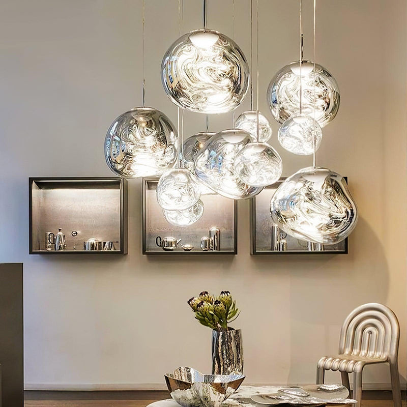 Multi Lava Round Pendant Lamp-DWHOME