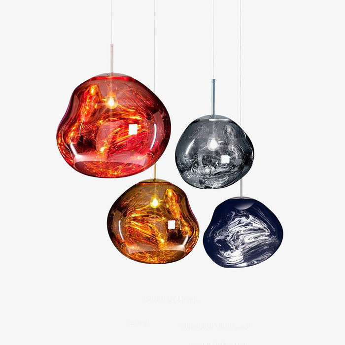 Multi Lava Round Pendant Lamp-DWHOME