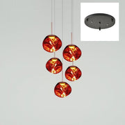 Multi Lava Round Pendant Lamp-DWHOME