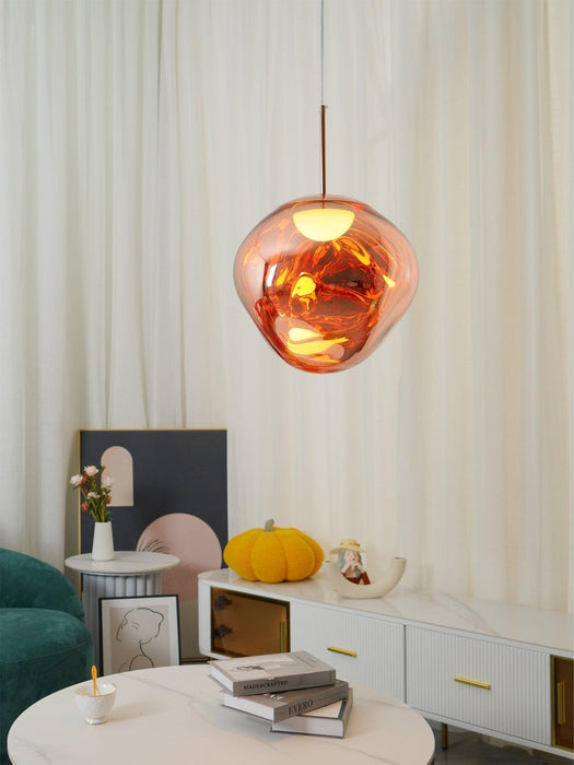 Multi Lava Round Pendant Lamp-DWHOME