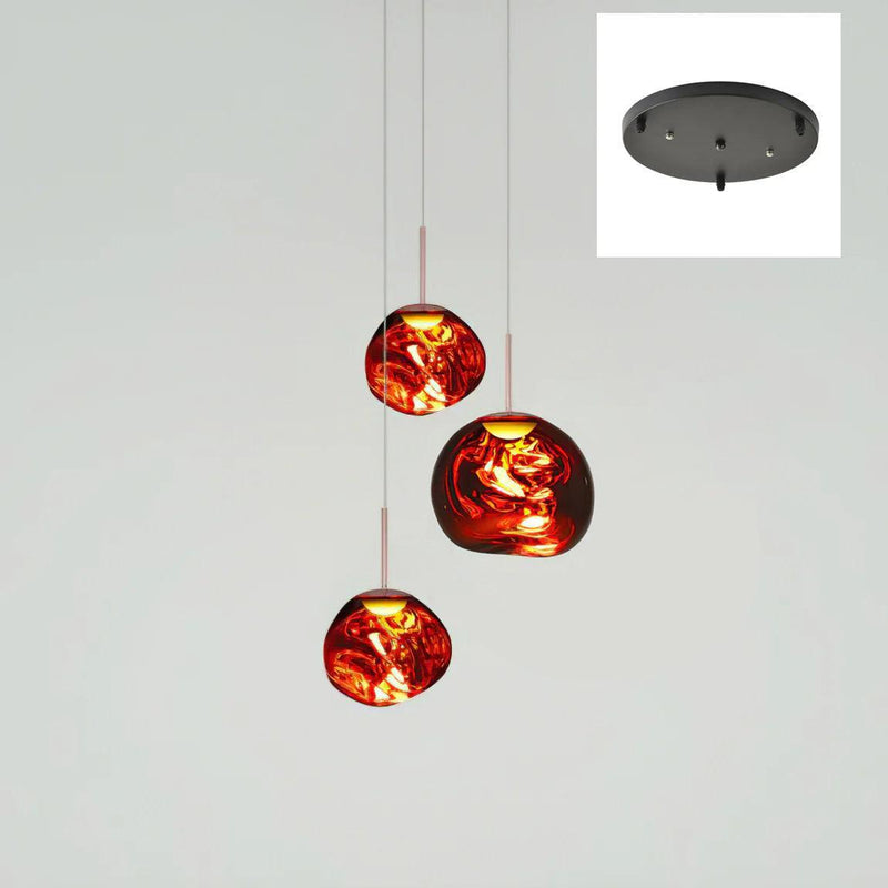 Multi Lava Round Pendant Lamp-DWHOME