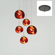 Multi Lava Round Pendant Lamp-DWHOME