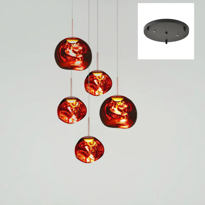 Multi Lava Round Pendant Lamp-DWHOME