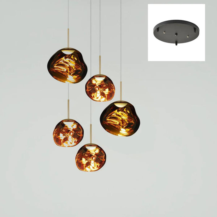 Multi Lava Round Pendant Lamp - Vakkerlight