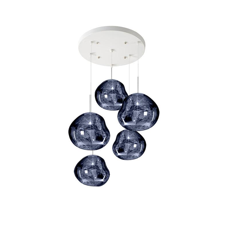 Multi Lava Round Pendant Lamp-DWHOME