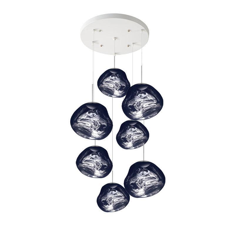Multi Lava Round Pendant Lamp-DWHOME