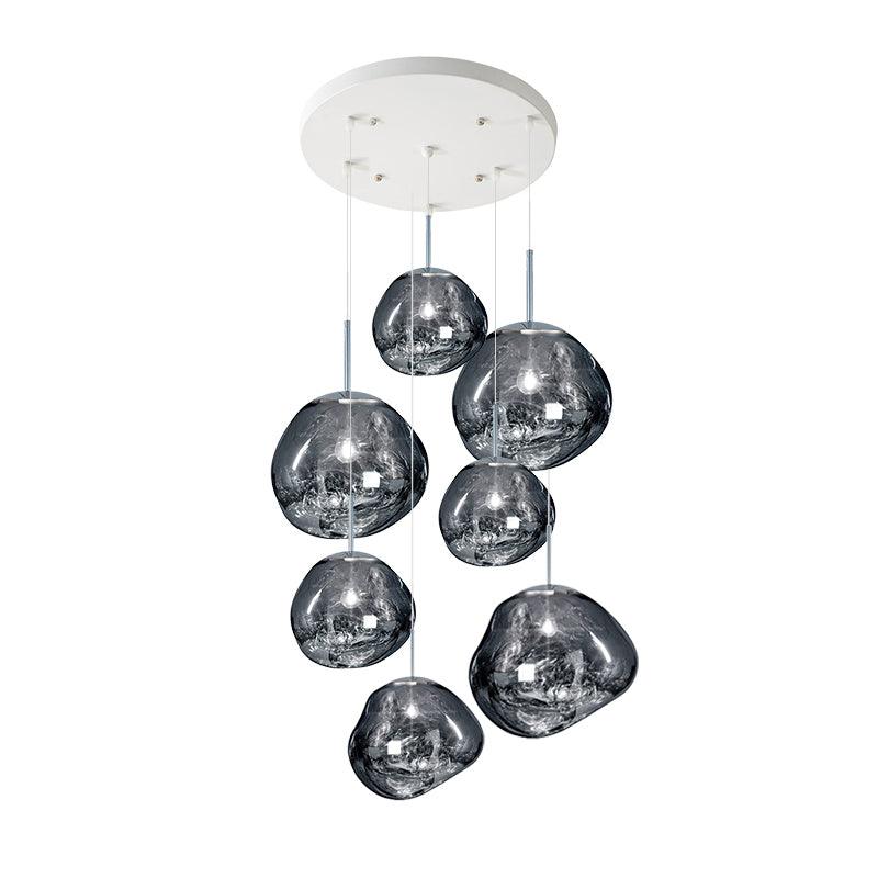 Multi Lava Round Pendant Lamp-DWHOME