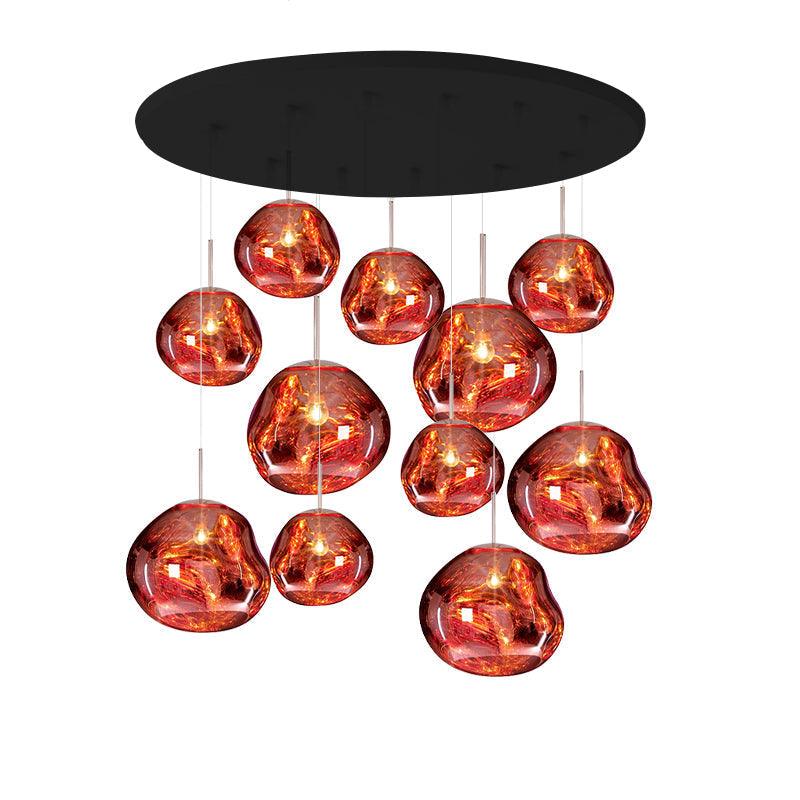 Multi Lava Round Pendant Lamp-DWHOME