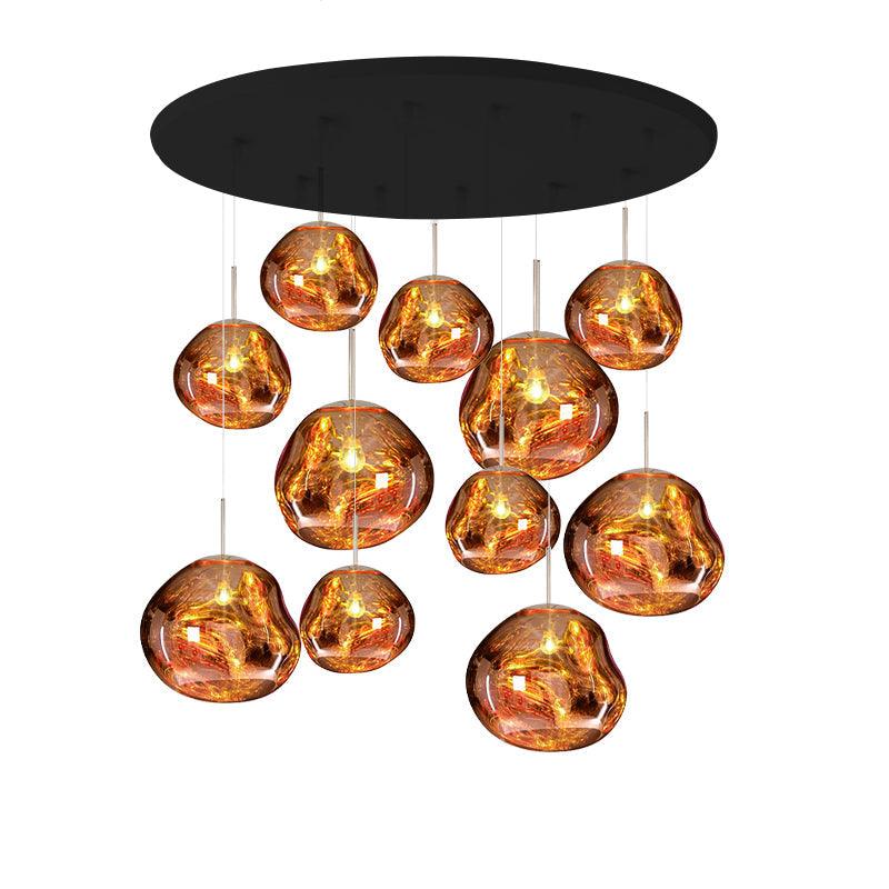 Multi Lava Round Pendant Lamp-DWHOME