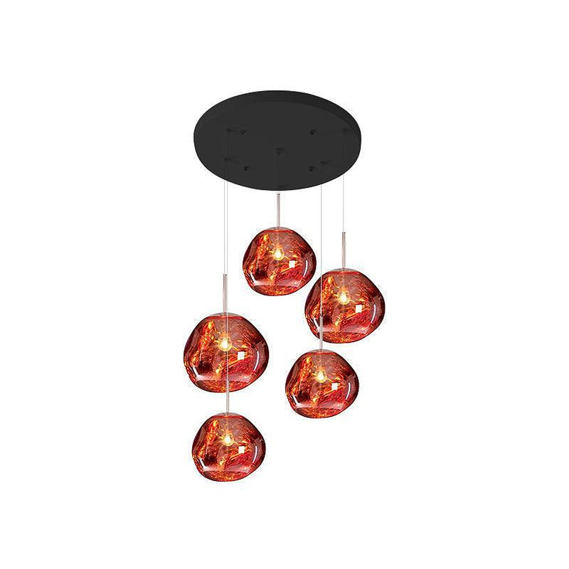 Multi Lava Round Pendant Lamp-DWHOME