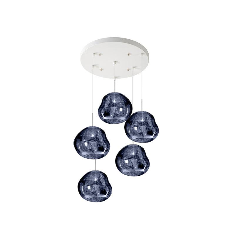 Multi Lava Round Pendant Lamp-DWHOME