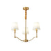 Meridian Mid Century Brass Chandelier - Vakkerlight