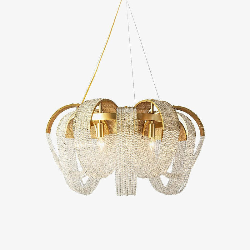Mesh Crystal Chandelier-DWHOME