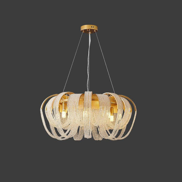 Mesh Crystal Chandelier-DWHOME